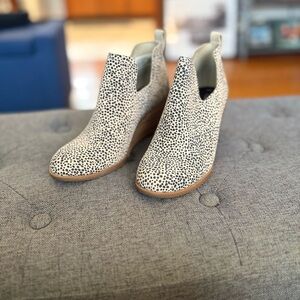 Stylish Black and White Ankle Boots